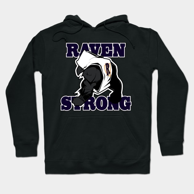 Raven Strong 1 Hoodie by Spikeani